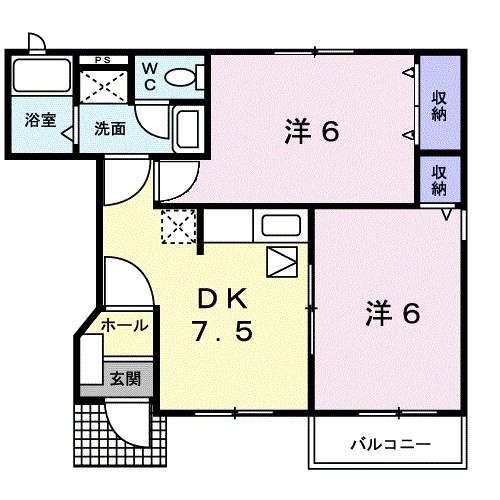 デュオ　クール　Iの間取り