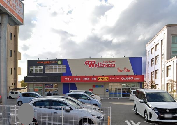 ドラックストア　ドラッグストアウェルネス 北田町店（ドラッグストア）まで1900m