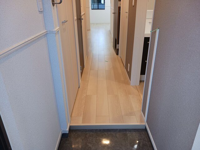 玄関　収納もある玄関です