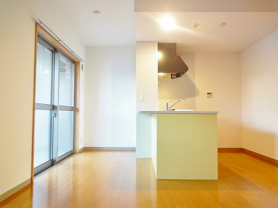 居室・リビング　カウンターキッチンのリビングになります。