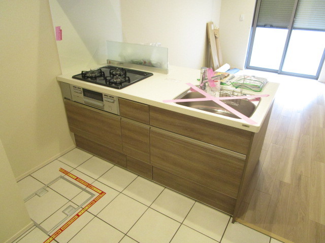 キッチン　★キッチン／建築時の写真です★