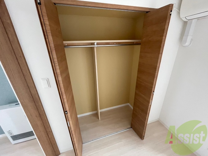 収納　収納です。寝室もすっきり片付きますよ～！