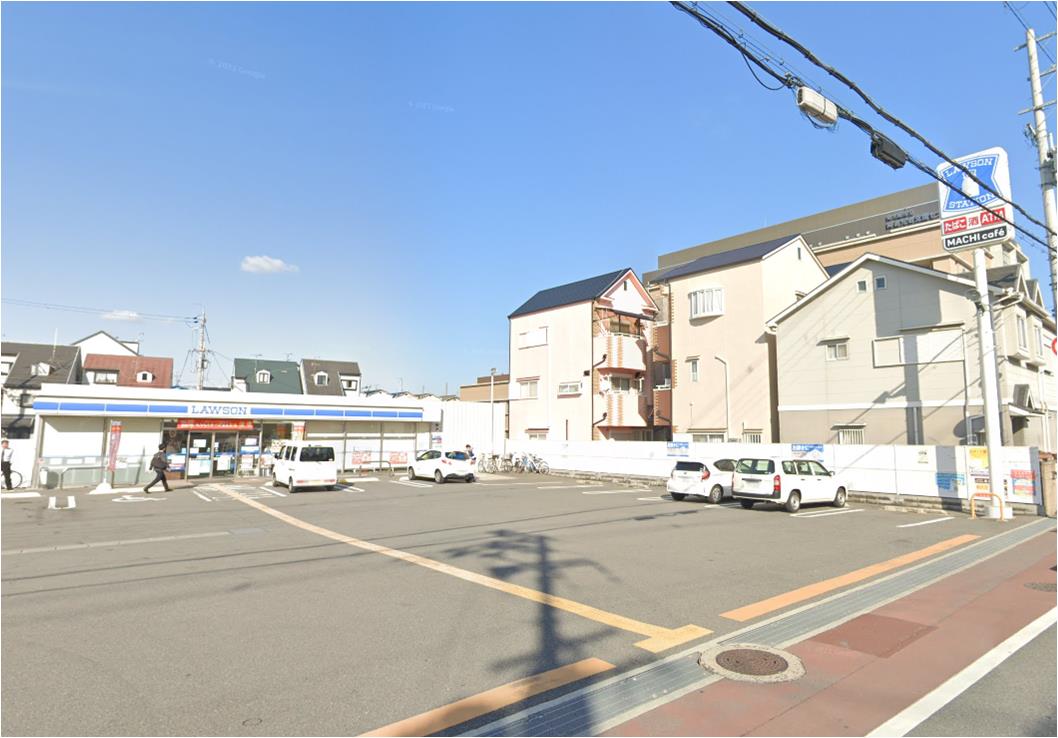 コンビニ　ローソン 東大阪菱江五丁目店（コンビニ）まで296m