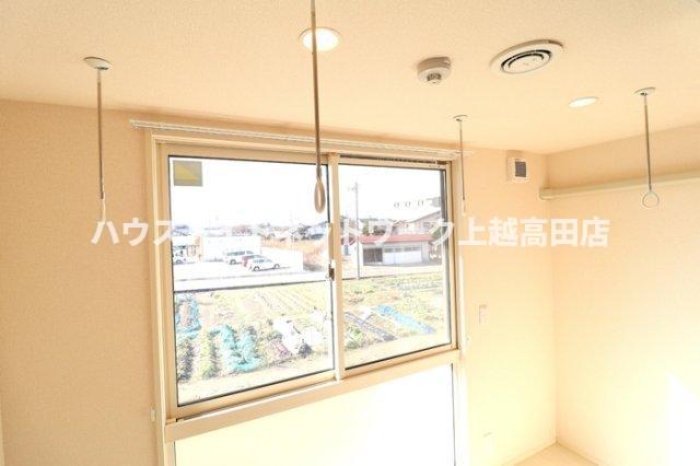 眺望　室内物干し