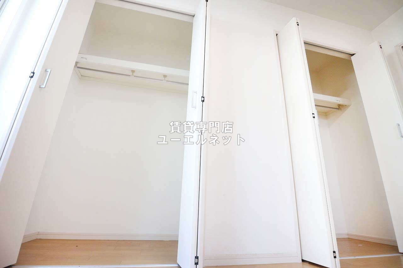 収納　クローゼット付きでお部屋もスッキリ♪