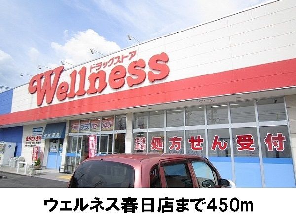 ドラックストア　ウェルネス春日店（ドラッグストア）まで450m