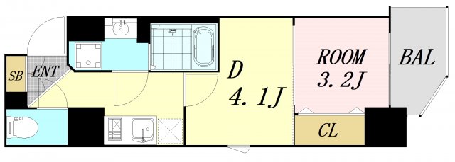 ArtizA新大阪D.Cの間取り写真