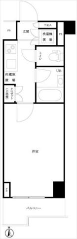 ルーブル西早稲田弐番館の間取り写真