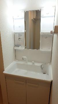 洗面設備　シャワー付きでお掃除も楽チン♪