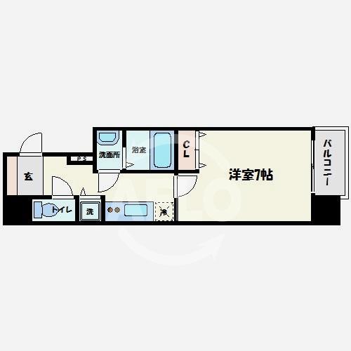 プレサンス松屋町駅前の間取り写真