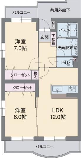 アビタシオンAの間取り写真
