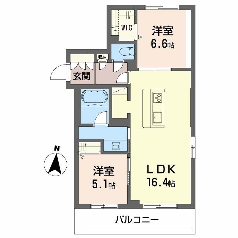 ＪＲ山陽本線 岡山駅 徒歩13分 3階建 築1年の間取り写真