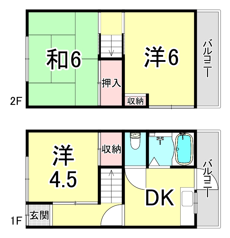 山手5丁目戸建の間取り写真