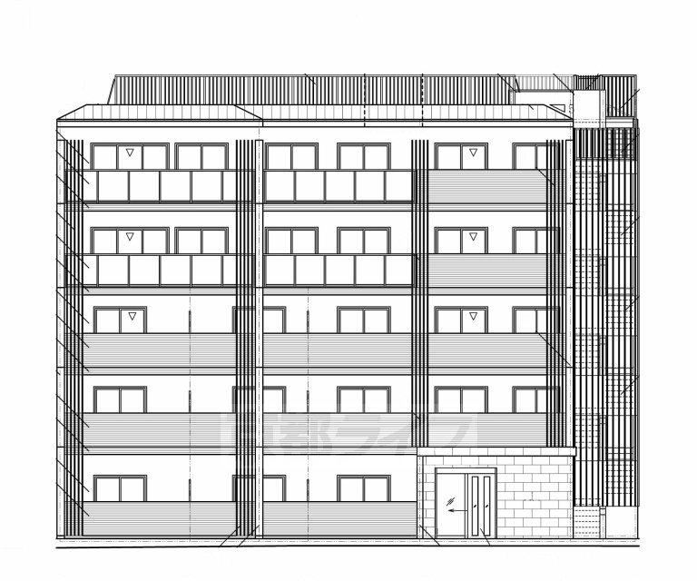 建物外観　予想図、完成予想図