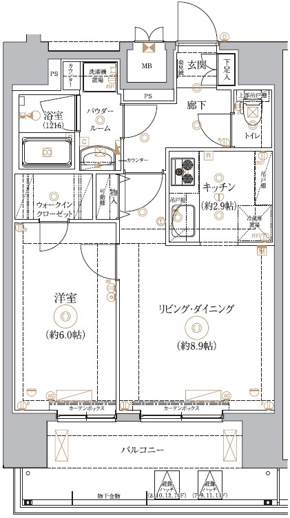 GENOVIA南千住IXskygardenの間取り写真