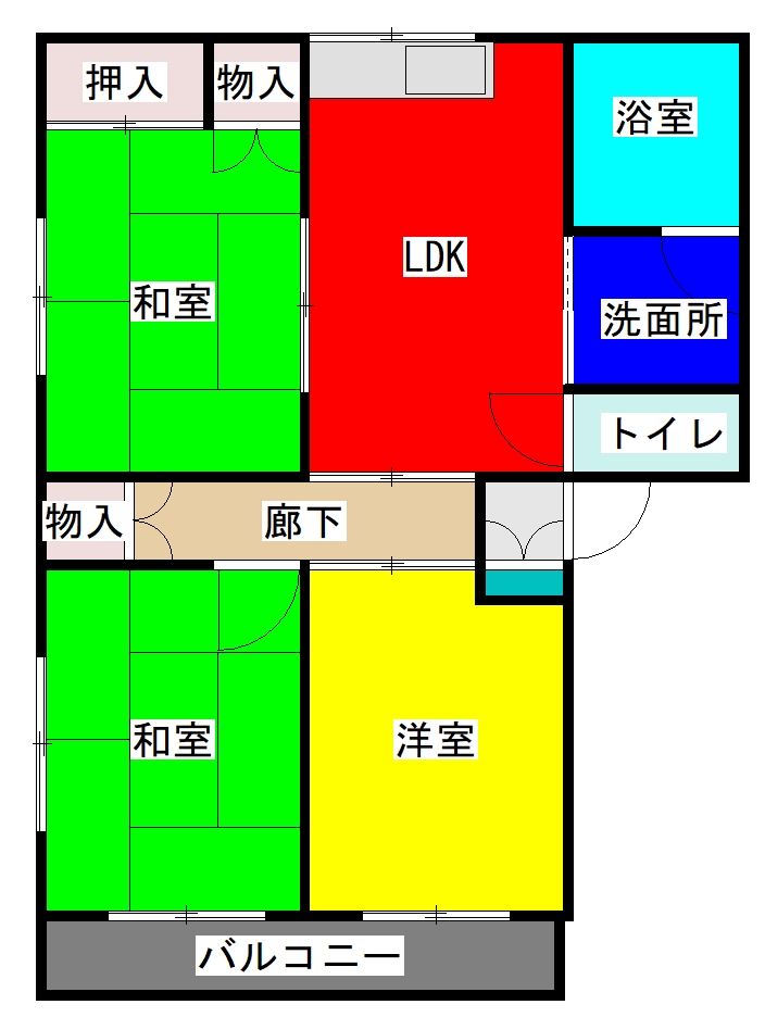 ハイツふかだの間取り