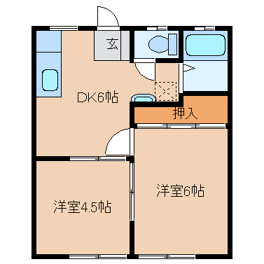 パナハイツグランデABの間取り