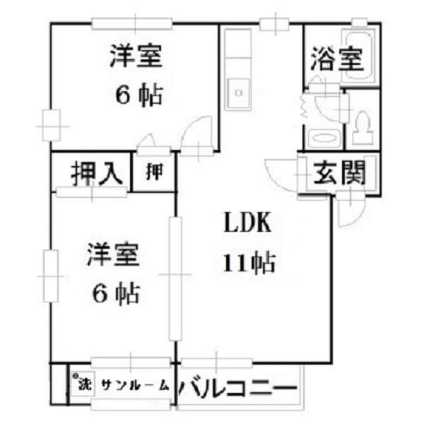 ファミーユ野々市の間取り