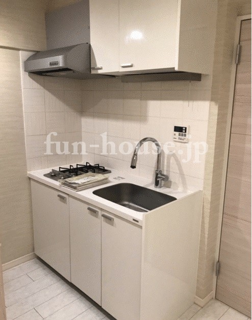 キッチン　システムキッチンガス２口タイプです♪