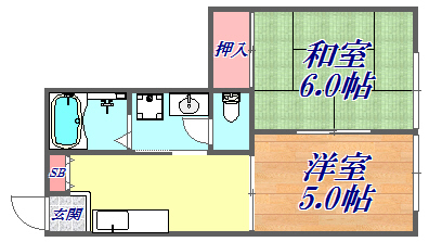 ルシエール平野C棟の間取り