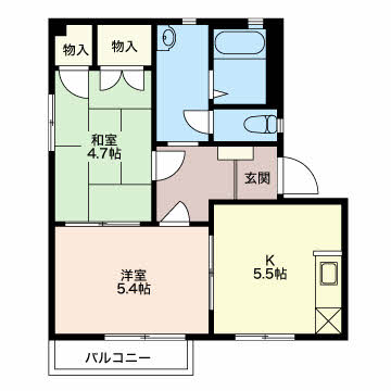 フレグランスMIZUKIの間取り