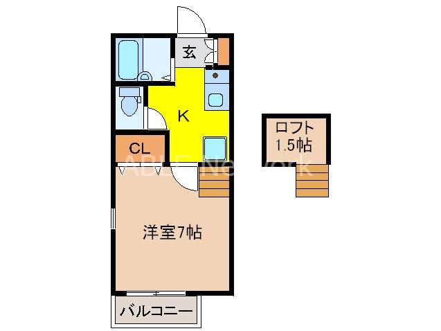 松隈コーポＣ棟の間取り