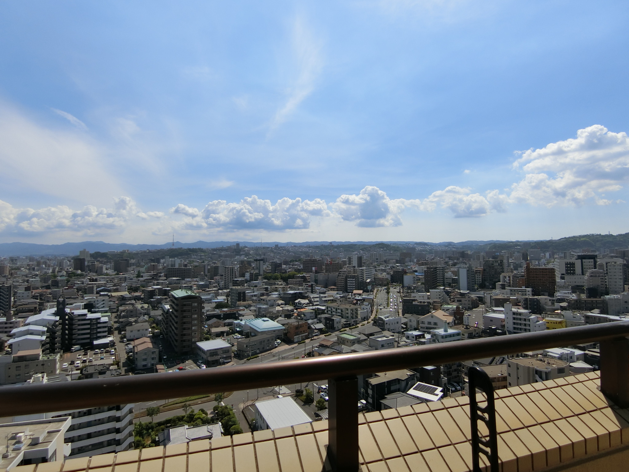 【鹿児島市下荒田のマンションの眺望】