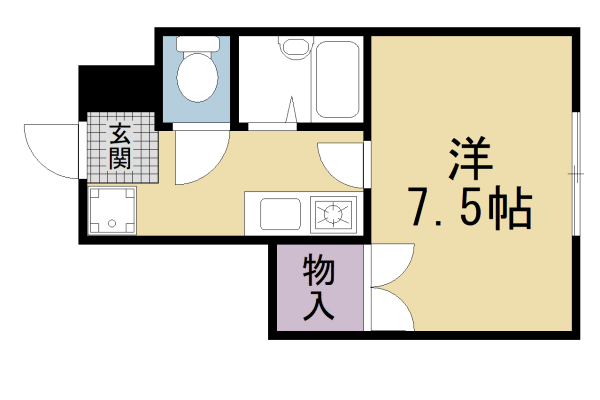 宇治市槇島町のマンションの間取り