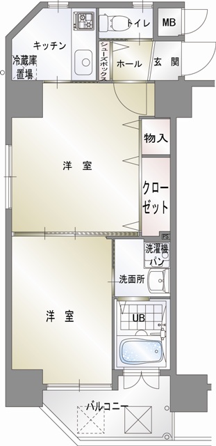 エンクレスト天神CLASSの間取り