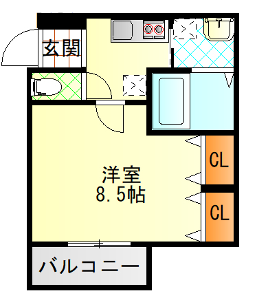 フジパレス滝井元町I番館の間取り