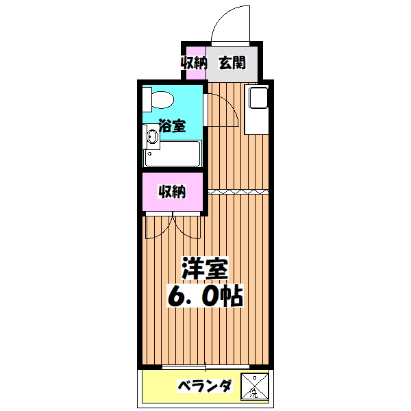 【八王子市寺町のマンションの間取り】