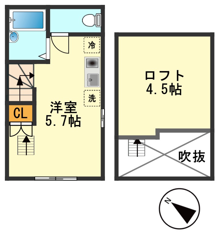 東京都葛飾区鎌倉４（アパート）の賃貸物件の間取り