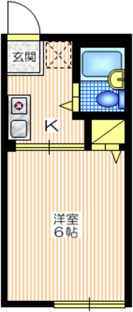 秦野市千村のアパートの間取り