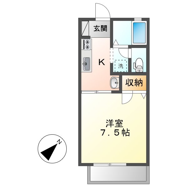 倉敷市児島小川のアパートの建物外観