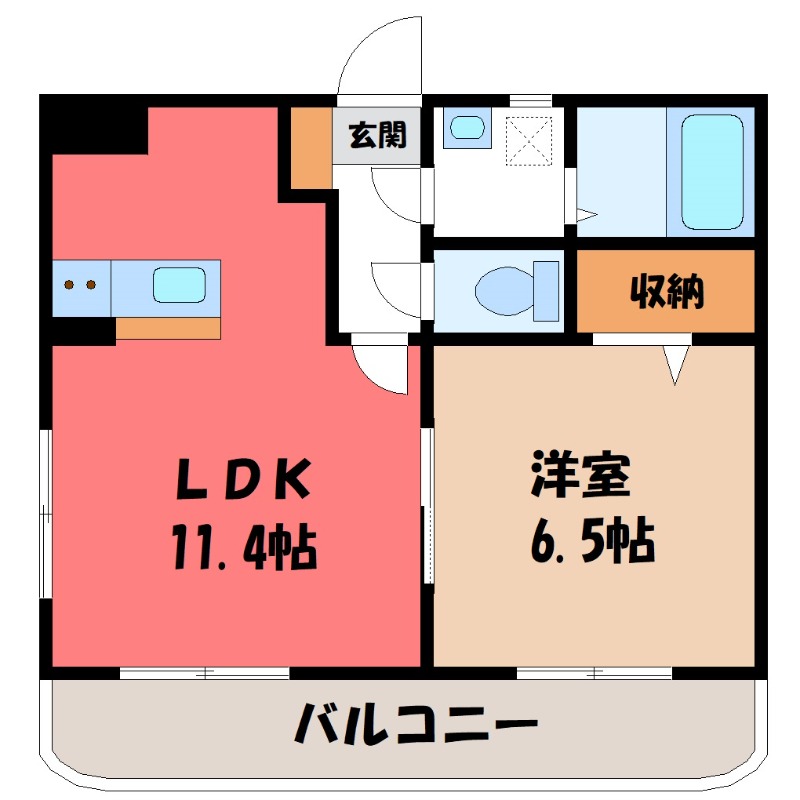 Y＆M ディア古河 IIの間取り