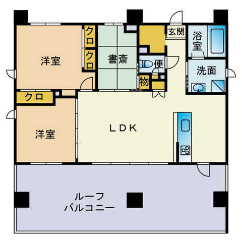 アンジュ大濠の間取り