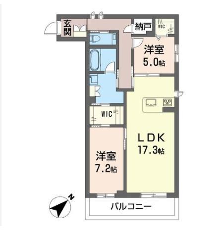 さいたま市緑区美園のマンションの間取り