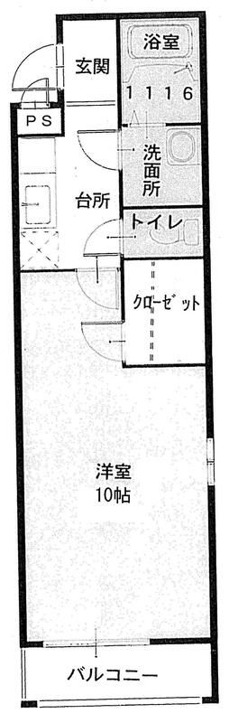 フジパレス吹田ウエストI番館の間取り