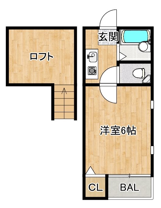 ピュア二日市壱番館の間取り