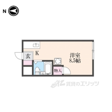 奈良市七条のアパートの間取り