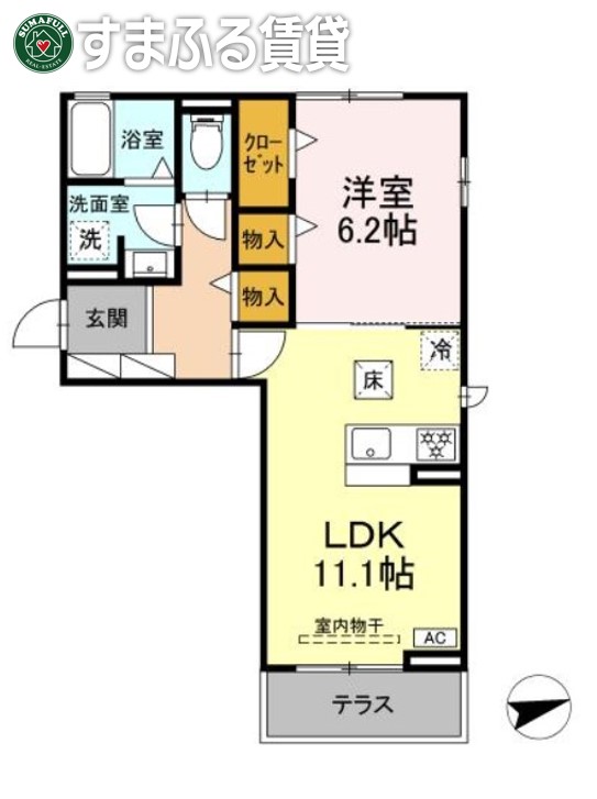 D-avance六名の間取り