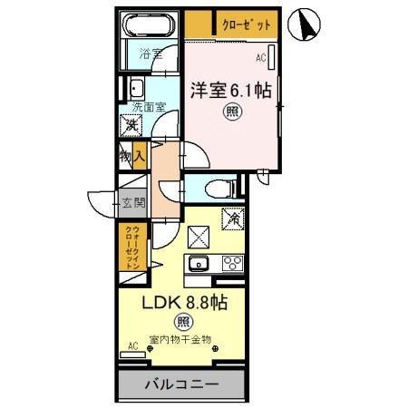 【TORISIAS 今泉3丁目の間取り】