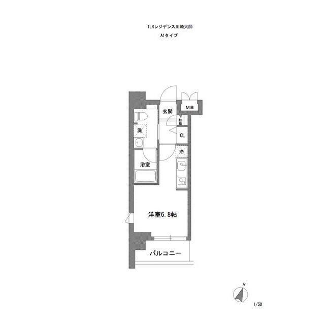 ＴＬＲレジデンス川崎大師の間取り