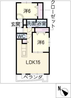 メゾンルミエールIIの間取り