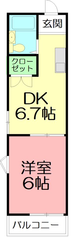 スペース東中原の間取り