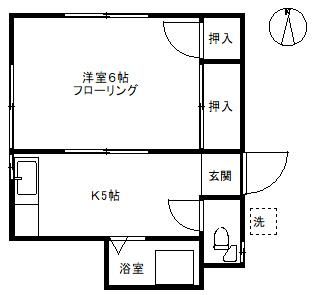 大田区上池台のアパートの間取り