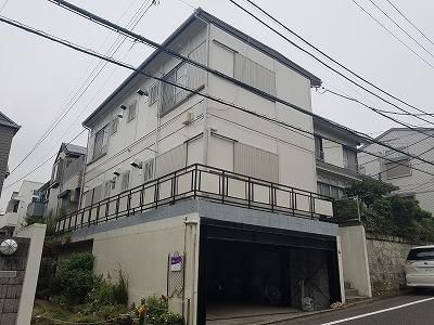 大田区上池台のアパートの建物外観