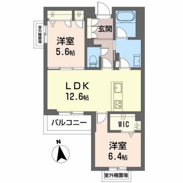 大阪市住吉区杉本のマンションの間取り