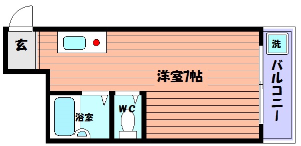 神戸市東灘区住吉宮町のマンションの間取り