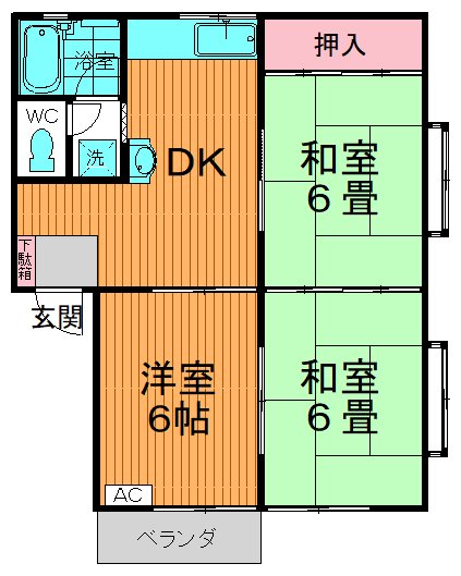 グリーンコーポＤの間取り